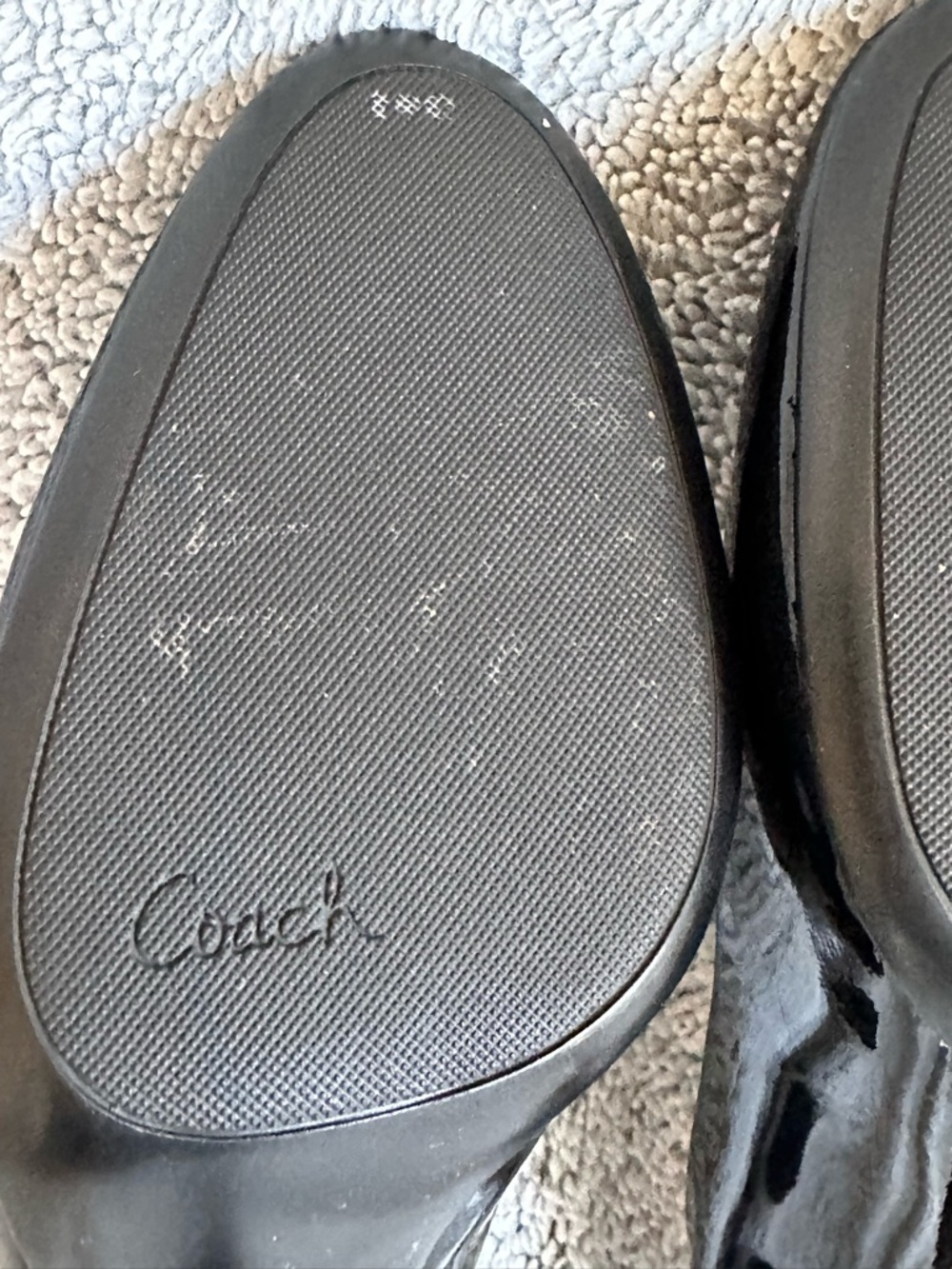 Coach Salma Black Patent Leather Pumps Heels Sz 9.5 - Picture 11 of 15